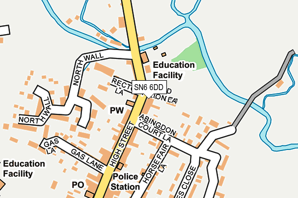 SN6 6DD map - OS OpenMap – Local (Ordnance Survey)