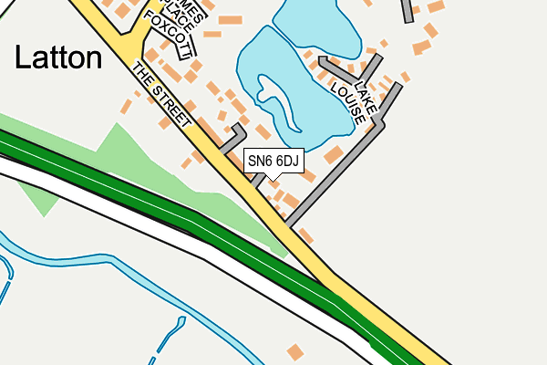 SN6 6DJ map - OS OpenMap – Local (Ordnance Survey)