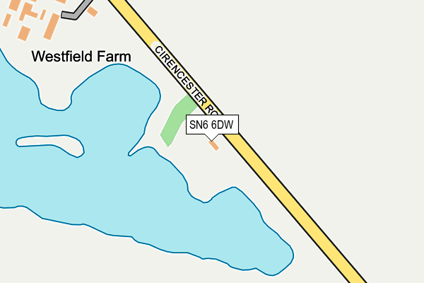 SN6 6DW map - OS OpenMap – Local (Ordnance Survey)