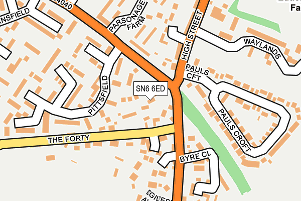 SN6 6ED map - OS OpenMap – Local (Ordnance Survey)