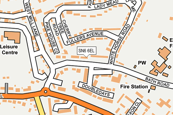 SN6 6EL map - OS OpenMap – Local (Ordnance Survey)