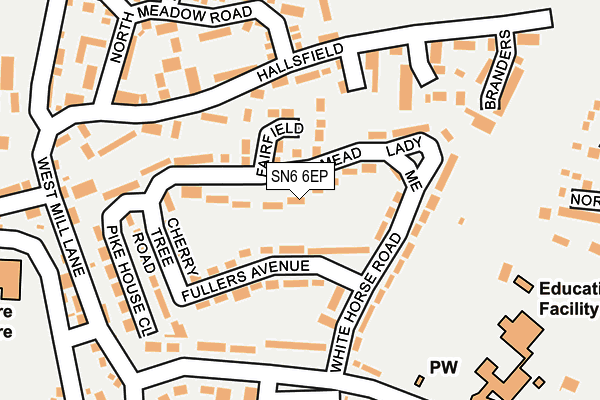 SN6 6EP map - OS OpenMap – Local (Ordnance Survey)