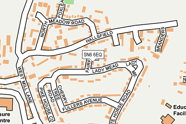 SN6 6EQ map - OS OpenMap – Local (Ordnance Survey)