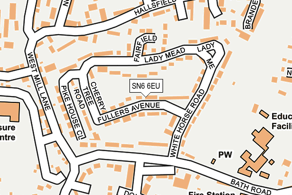 SN6 6EU map - OS OpenMap – Local (Ordnance Survey)