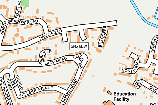 SN6 6EW map - OS OpenMap – Local (Ordnance Survey)