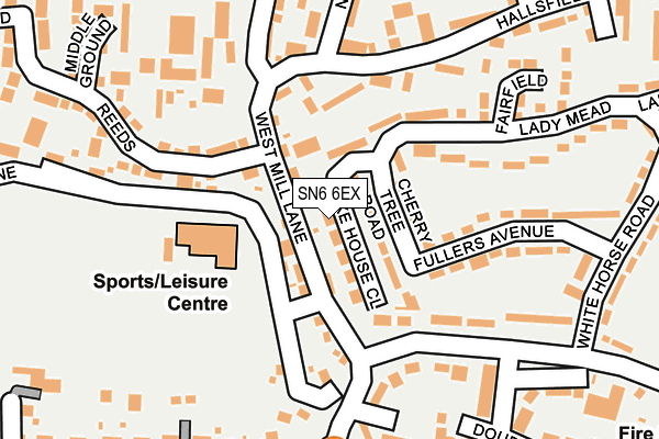SN6 6EX map - OS OpenMap – Local (Ordnance Survey)