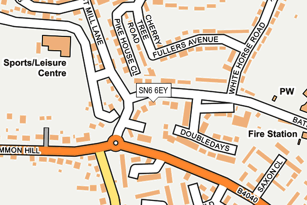 SN6 6EY map - OS OpenMap – Local (Ordnance Survey)