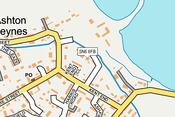 SN6 6FB map - OS OpenMap – Local (Ordnance Survey)