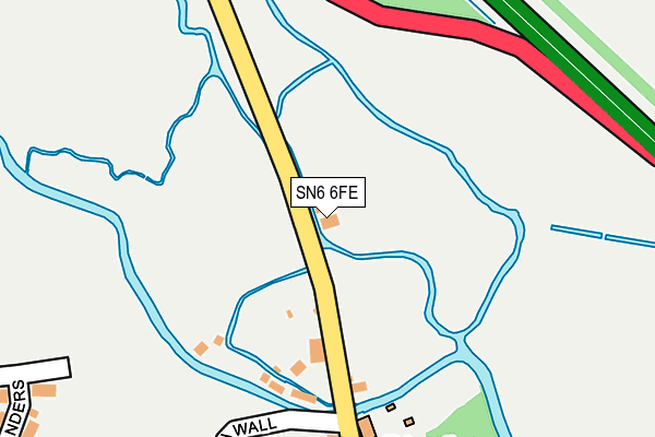 SN6 6FE map - OS OpenMap – Local (Ordnance Survey)