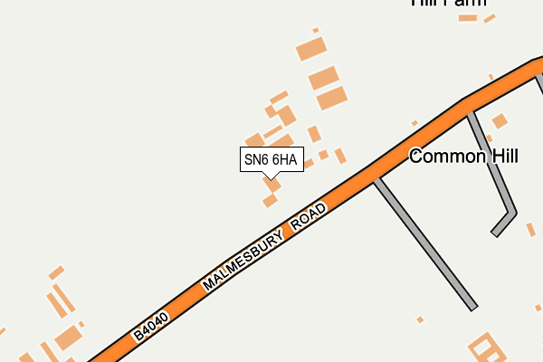 SN6 6HA map - OS OpenMap – Local (Ordnance Survey)