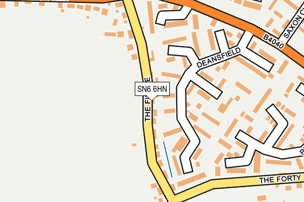 SN6 6HN map - OS OpenMap – Local (Ordnance Survey)