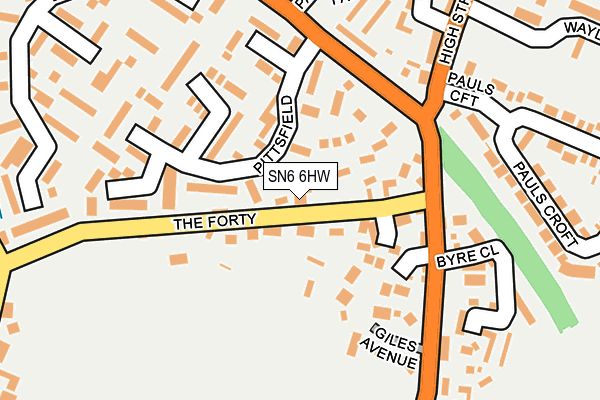 SN6 6HW map - OS OpenMap – Local (Ordnance Survey)