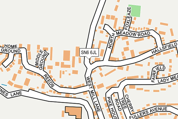 SN6 6JL map - OS OpenMap – Local (Ordnance Survey)