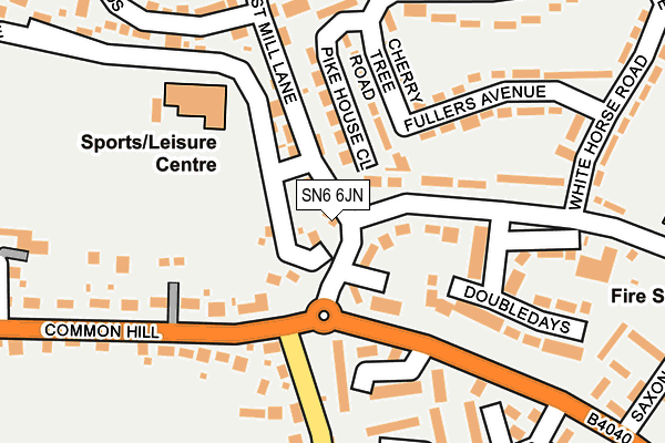 SN6 6JN map - OS OpenMap – Local (Ordnance Survey)