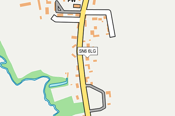 SN6 6LG map - OS OpenMap – Local (Ordnance Survey)