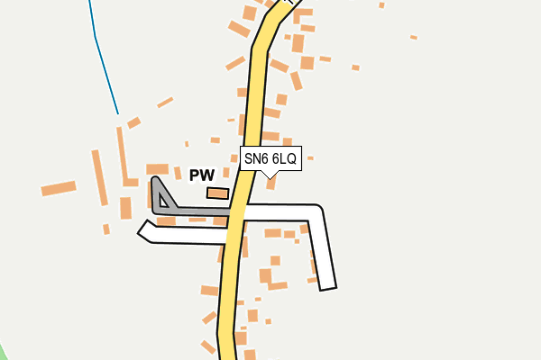 SN6 6LQ map - OS OpenMap – Local (Ordnance Survey)