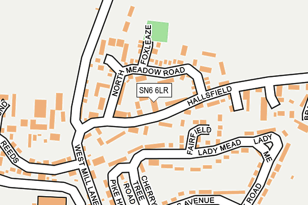SN6 6LR map - OS OpenMap – Local (Ordnance Survey)