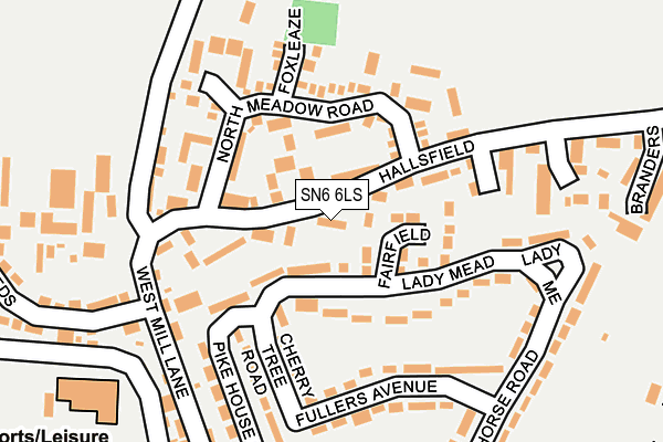 SN6 6LS map - OS OpenMap – Local (Ordnance Survey)