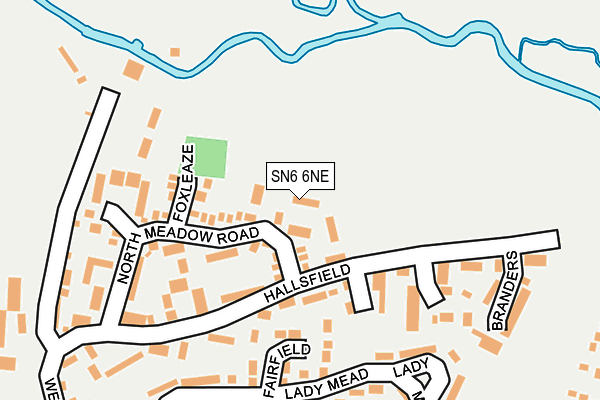 SN6 6NE map - OS OpenMap – Local (Ordnance Survey)