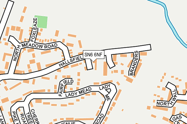 SN6 6NF map - OS OpenMap – Local (Ordnance Survey)