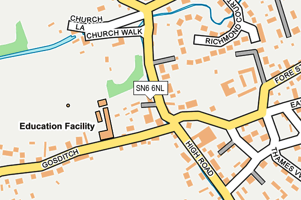 SN6 6NL map - OS OpenMap – Local (Ordnance Survey)