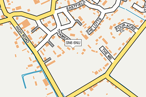 SN6 6NU map - OS OpenMap – Local (Ordnance Survey)