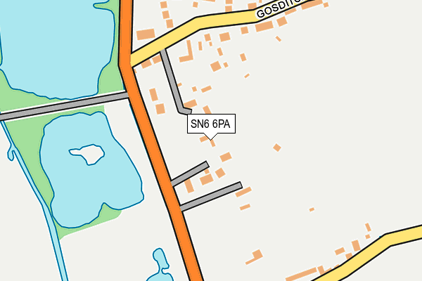 SN6 6PA map - OS OpenMap – Local (Ordnance Survey)
