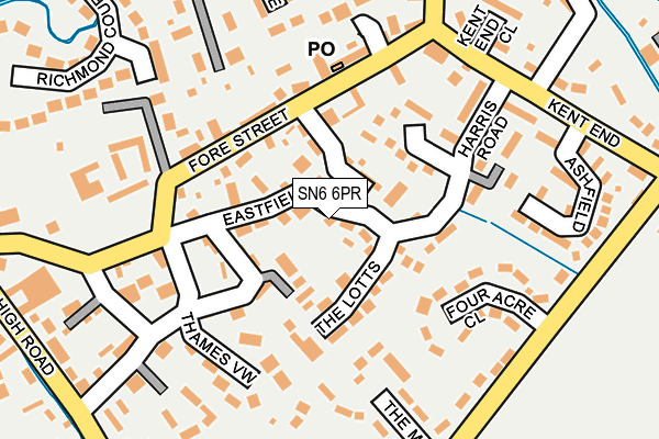SN6 6PR map - OS OpenMap – Local (Ordnance Survey)