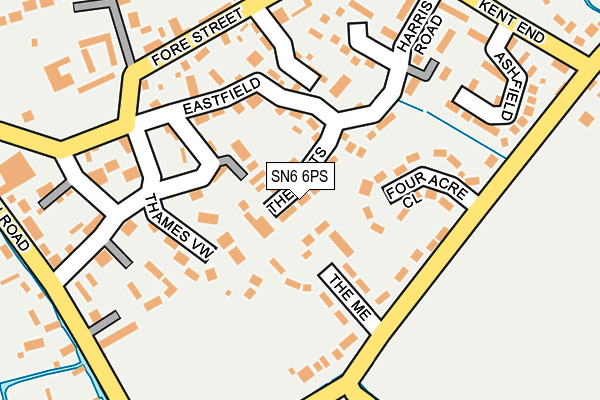 SN6 6PS map - OS OpenMap – Local (Ordnance Survey)