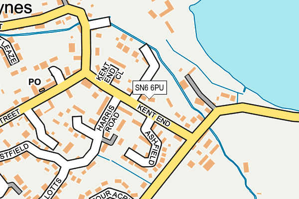 SN6 6PU map - OS OpenMap – Local (Ordnance Survey)