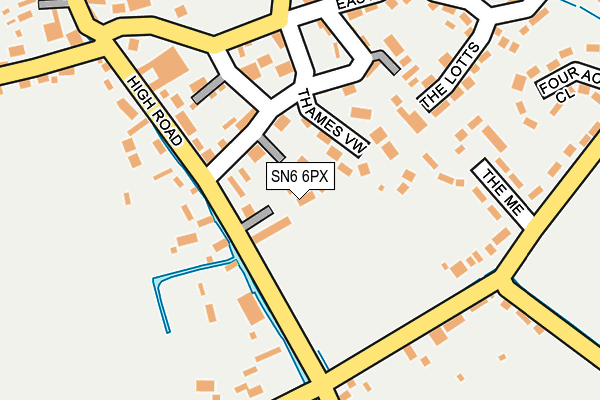 SN6 6PX map - OS OpenMap – Local (Ordnance Survey)