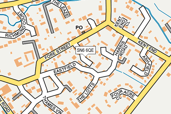 SN6 6QE map - OS OpenMap – Local (Ordnance Survey)