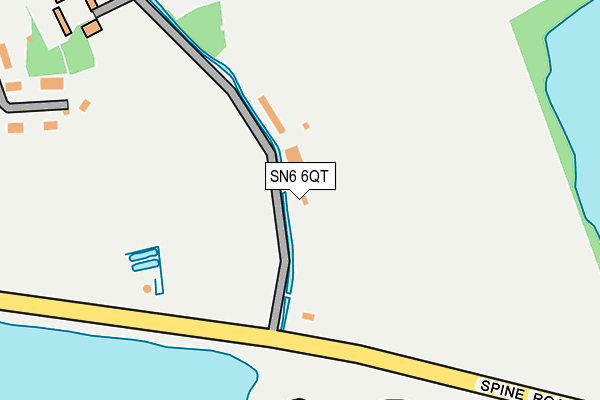SN6 6QT map - OS OpenMap – Local (Ordnance Survey)