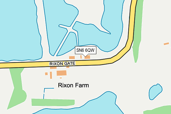SN6 6QW map - OS OpenMap – Local (Ordnance Survey)