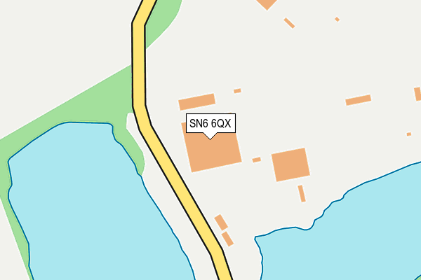 SN6 6QX map - OS OpenMap – Local (Ordnance Survey)