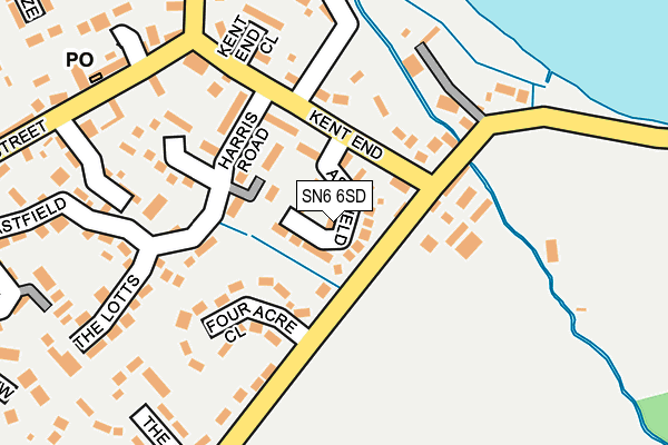 SN6 6SD map - OS OpenMap – Local (Ordnance Survey)
