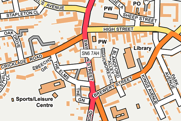 Map of THE PAMPER LOUNGE HIGHWORTH LTD at local scale