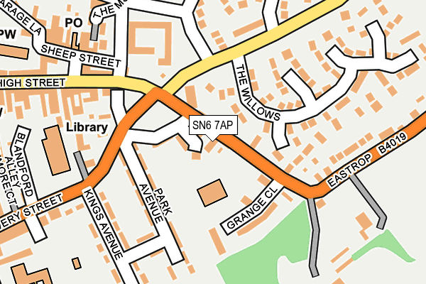 SN6 7AP map - OS OpenMap – Local (Ordnance Survey)