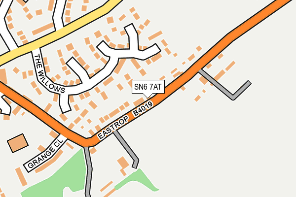 SN6 7AT map - OS OpenMap – Local (Ordnance Survey)