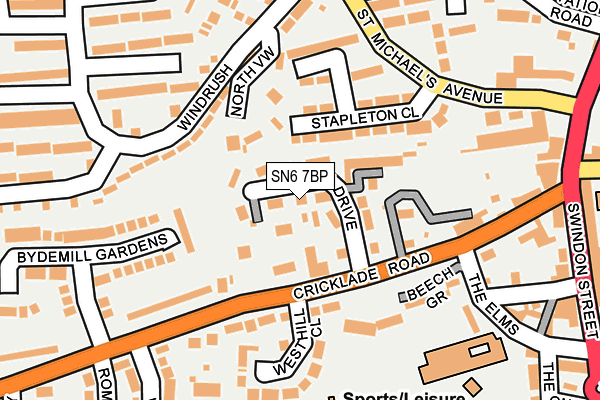 SN6 7BP map - OS OpenMap – Local (Ordnance Survey)