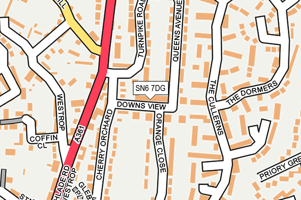 SN6 7DG map - OS OpenMap – Local (Ordnance Survey)