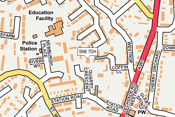 SN6 7DH map - OS OpenMap – Local (Ordnance Survey)