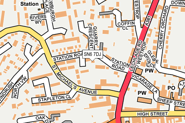 SN6 7DJ map - OS OpenMap – Local (Ordnance Survey)