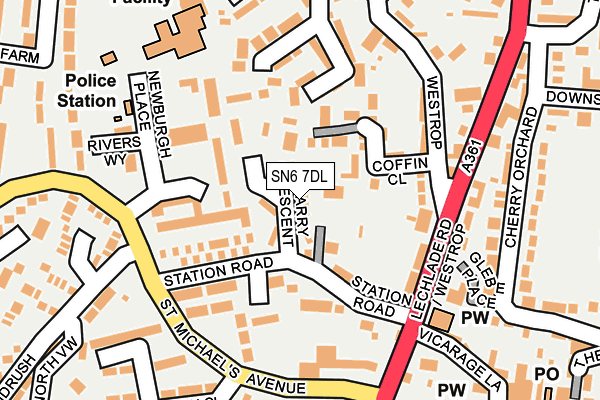 SN6 7DL map - OS OpenMap – Local (Ordnance Survey)