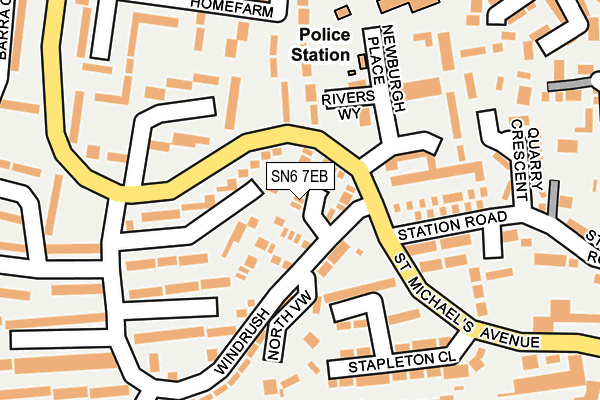 SN6 7EB map - OS OpenMap – Local (Ordnance Survey)