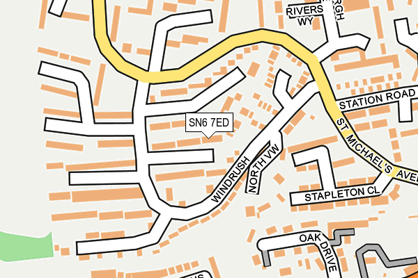 SN6 7ED map - OS OpenMap – Local (Ordnance Survey)