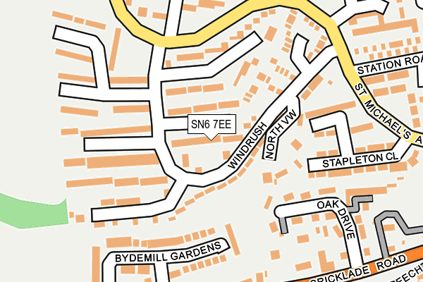 SN6 7EE map - OS OpenMap – Local (Ordnance Survey)