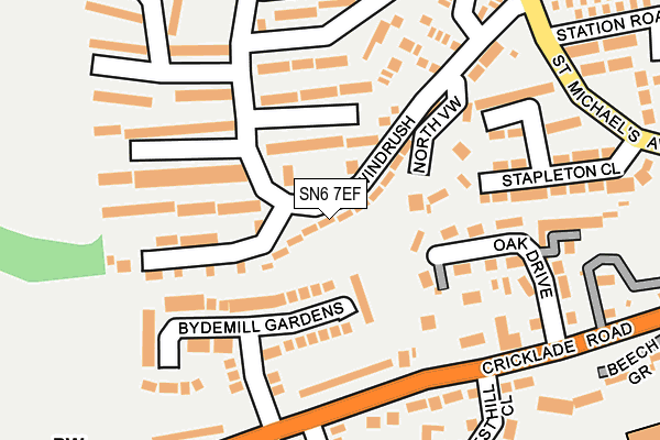 SN6 7EF map - OS OpenMap – Local (Ordnance Survey)