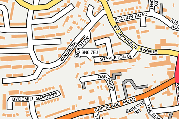 SN6 7EJ map - OS OpenMap – Local (Ordnance Survey)