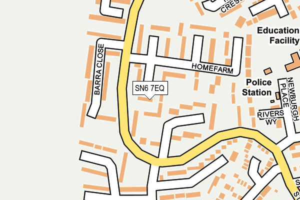 SN6 7EQ map - OS OpenMap – Local (Ordnance Survey)
